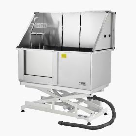 50inch Electric Dog Grooming Bath Tub Stainless Steel w Water Filter Left 50inch Electric Dog Grooming Bath Tub Stainless Steel w Water Filter Left